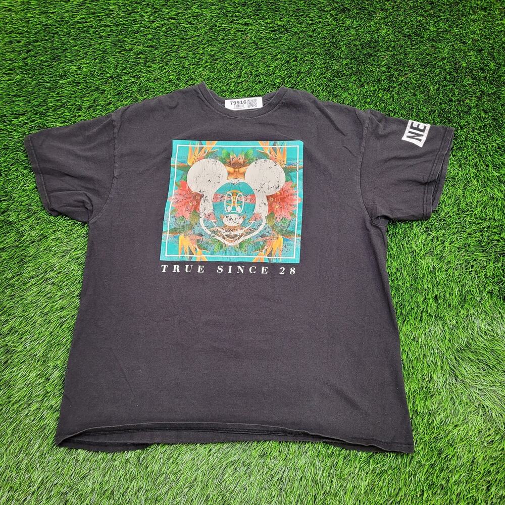 Disney Mickey-Mouse Shirt Womens XL 22x26 Black